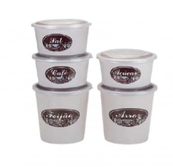 KIT MANTIMENTO 5 PEÇAS COR BEGE