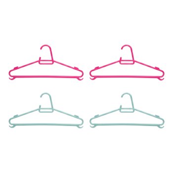 CABIDE INFANTIL KIT COM 4 COLOR SORTIDA - 30x13 cm